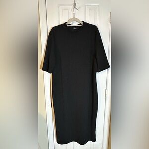 Shein plus 3X black bodycon mock turtle neck long